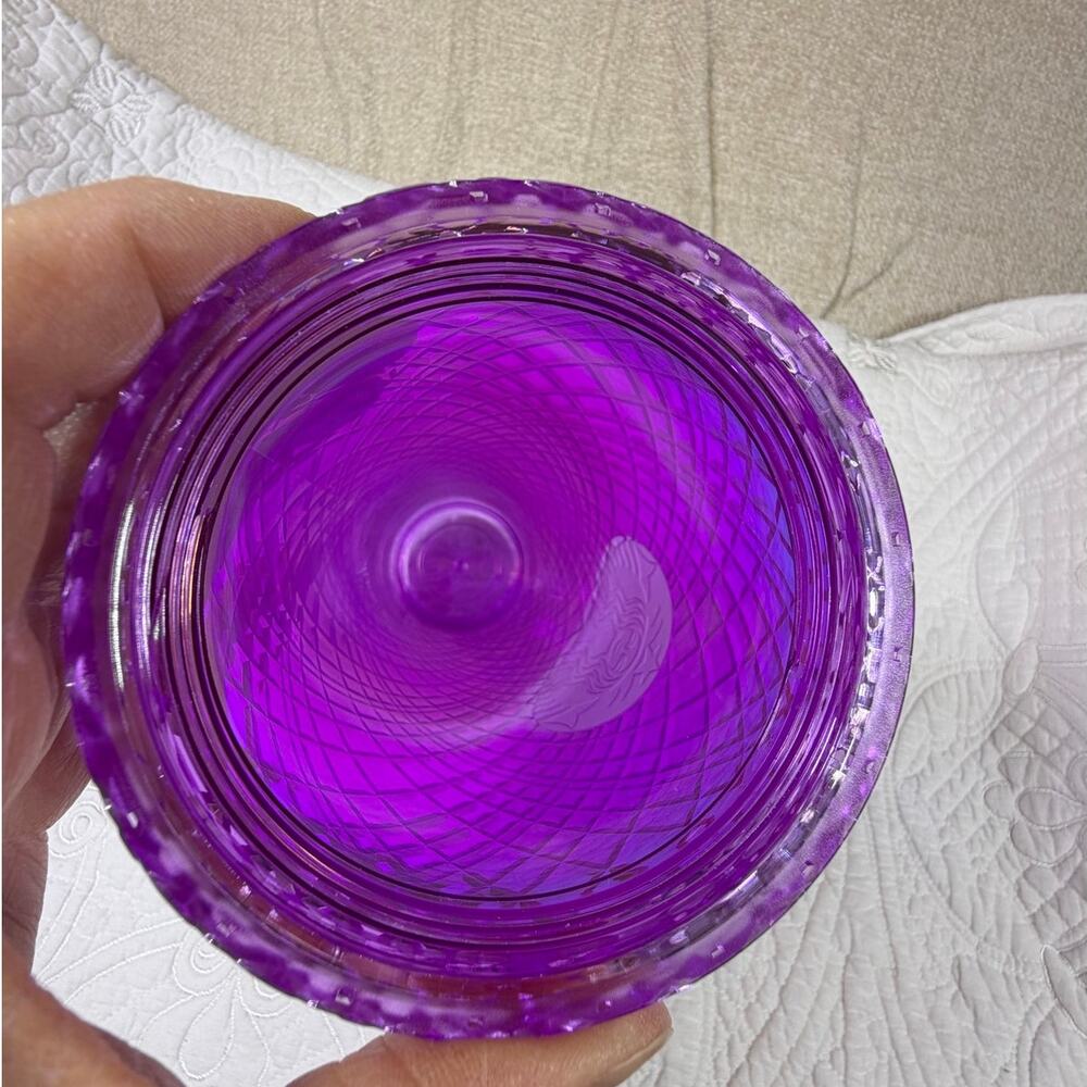 Starbucks Purple Jeweled Venti 24oz Tumbler Insulated Travel Cup Reusable Mug - Picture 6 of 8